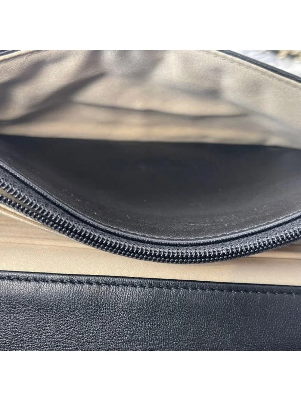 Chanel Chain Wallet Camellia Black Shoulder